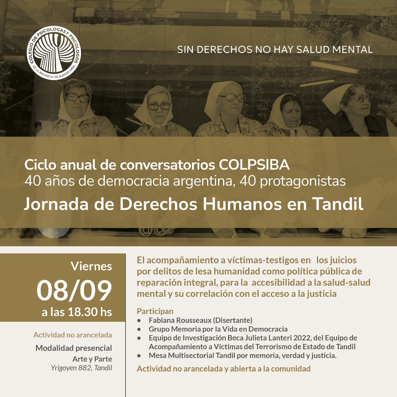 Jornada de Derechos Humanos en Tandil