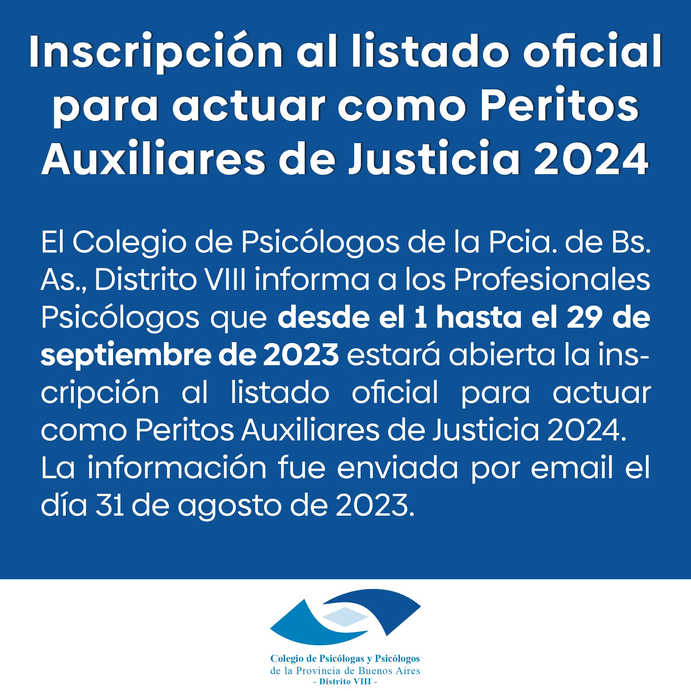 Abierta la inscripción al listado oficial para actuar como Peritos Auxiliares de Justicia 2024