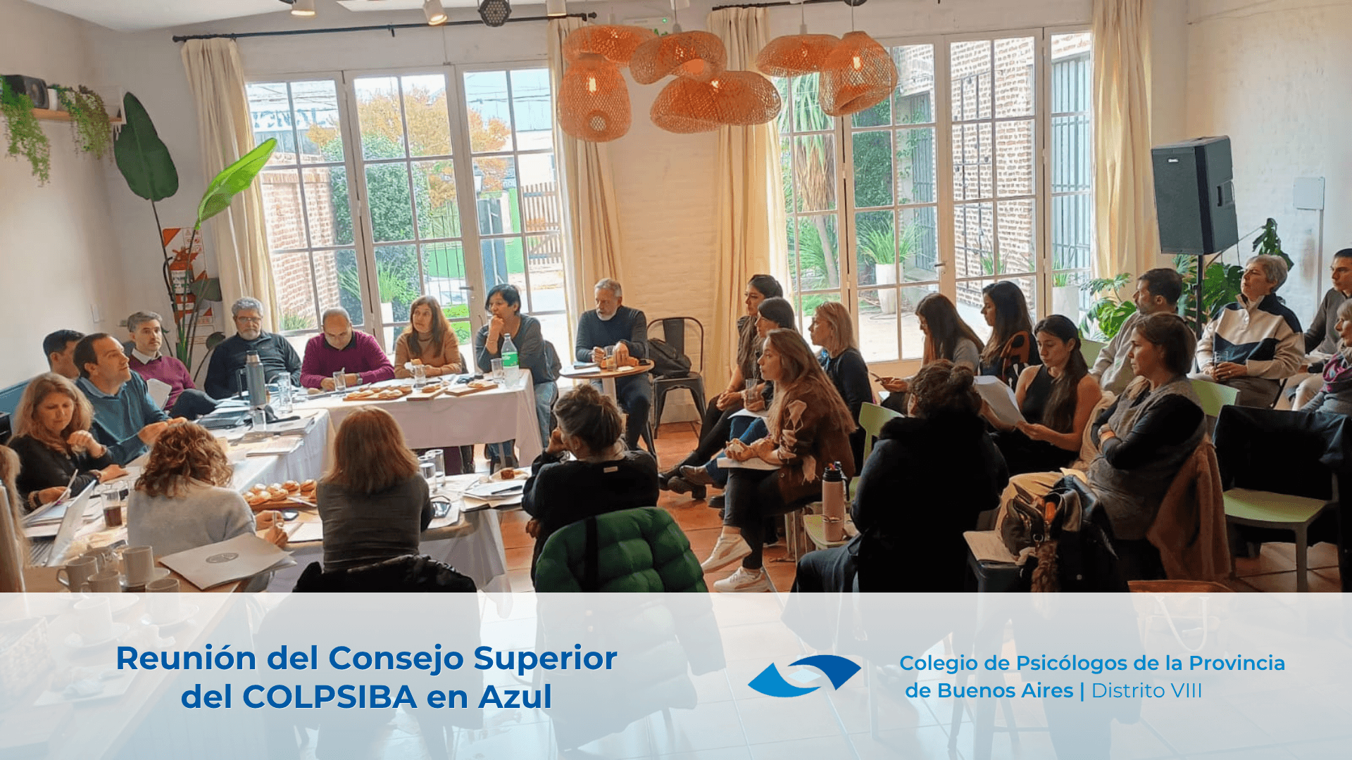Reunión del Consejo Superior del COLPSIBA en Azul