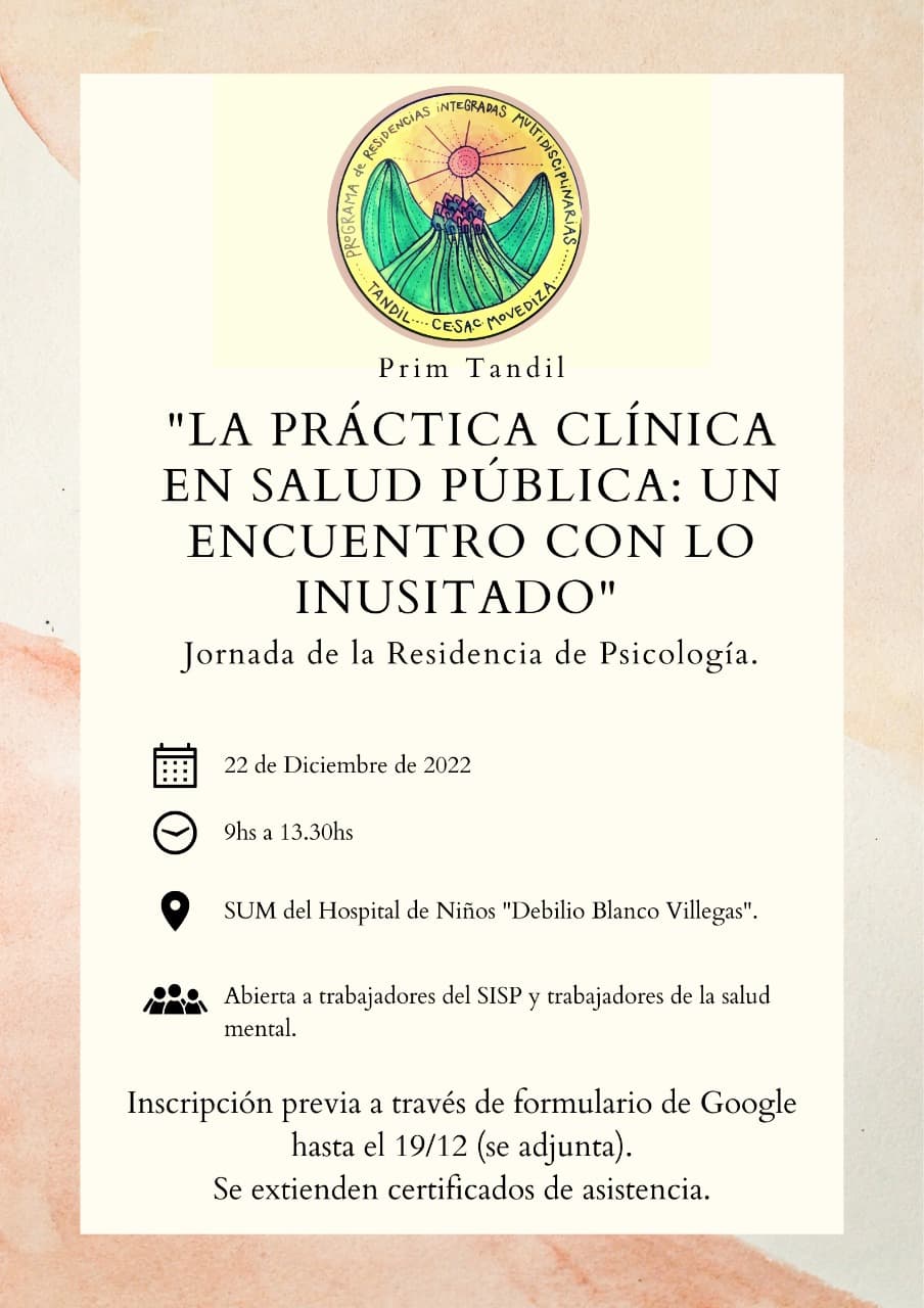 Jornada de la Residencia de Psicología PRIM Tandil