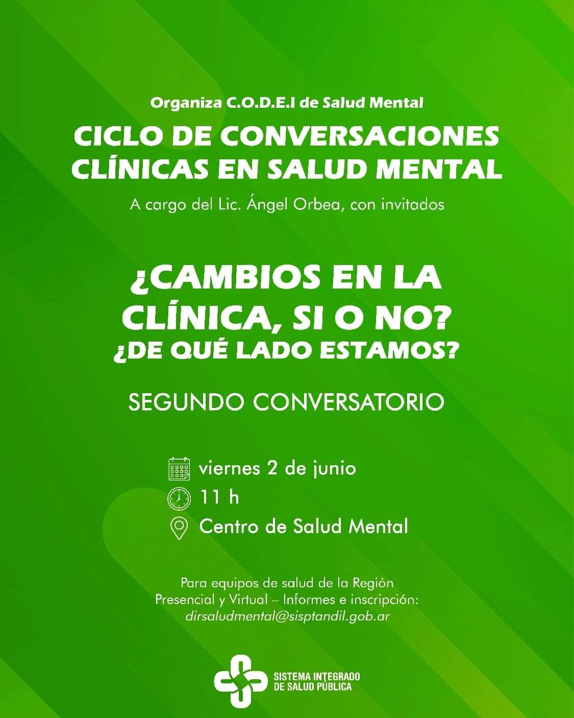 Ciclo de conversaciones clínicas en Salud Mental