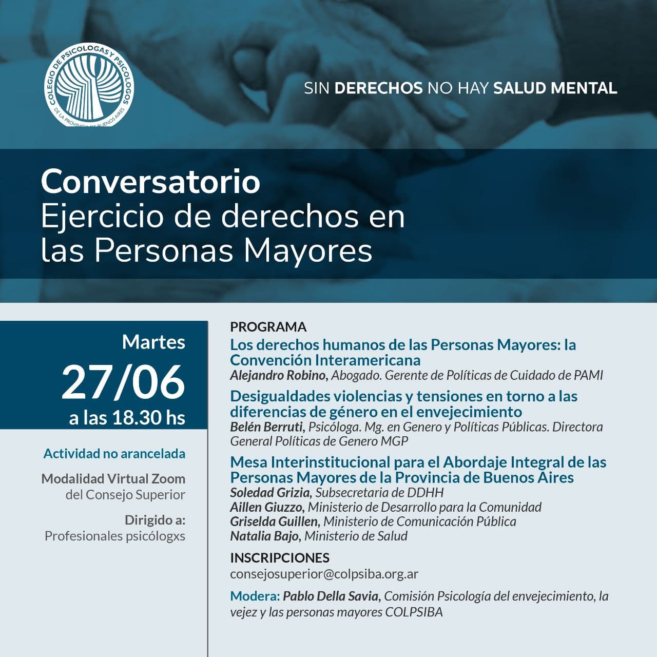 Conversatorio: ejercicio de derechos en las personas mayores