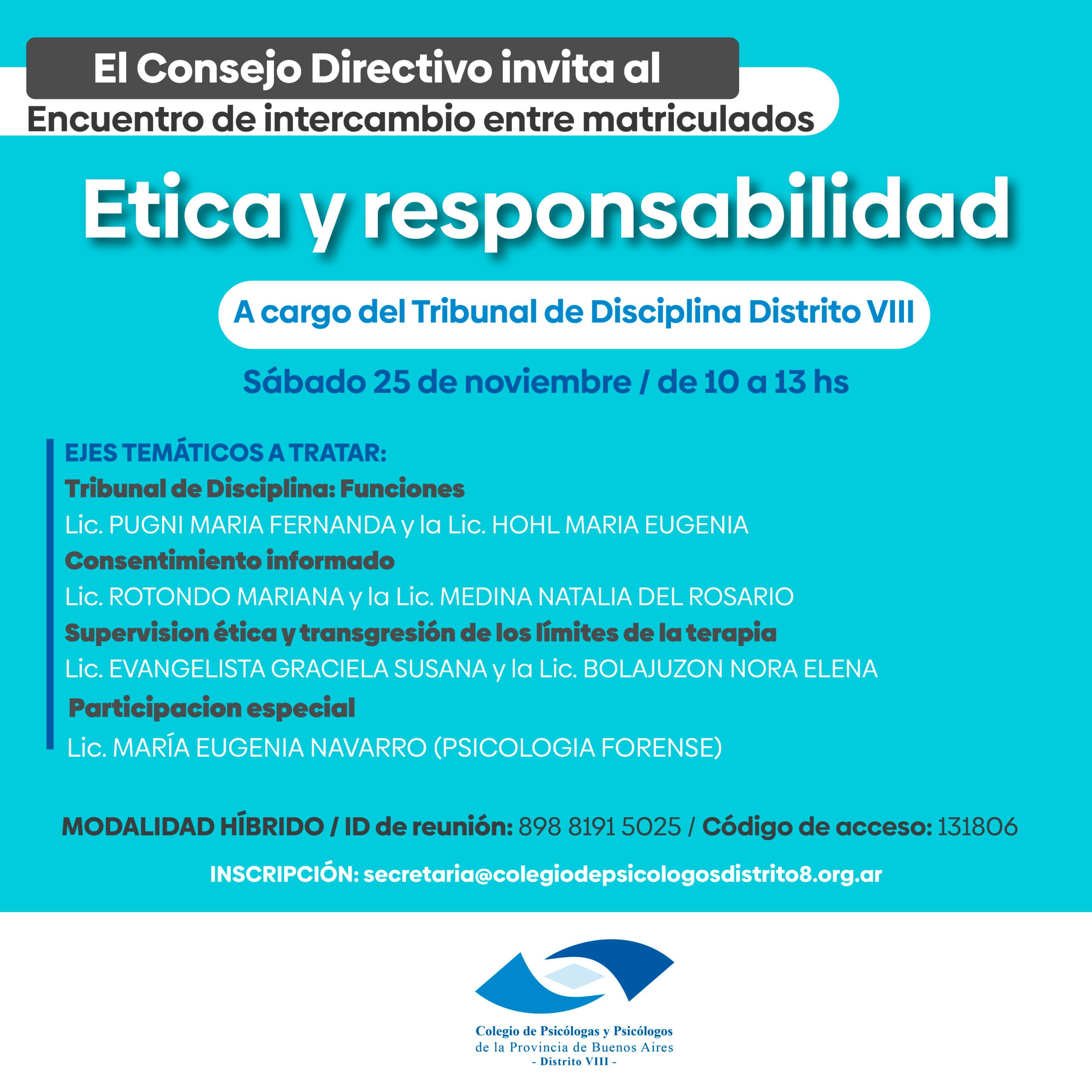 Encuentro "Ética y responsabilidad"