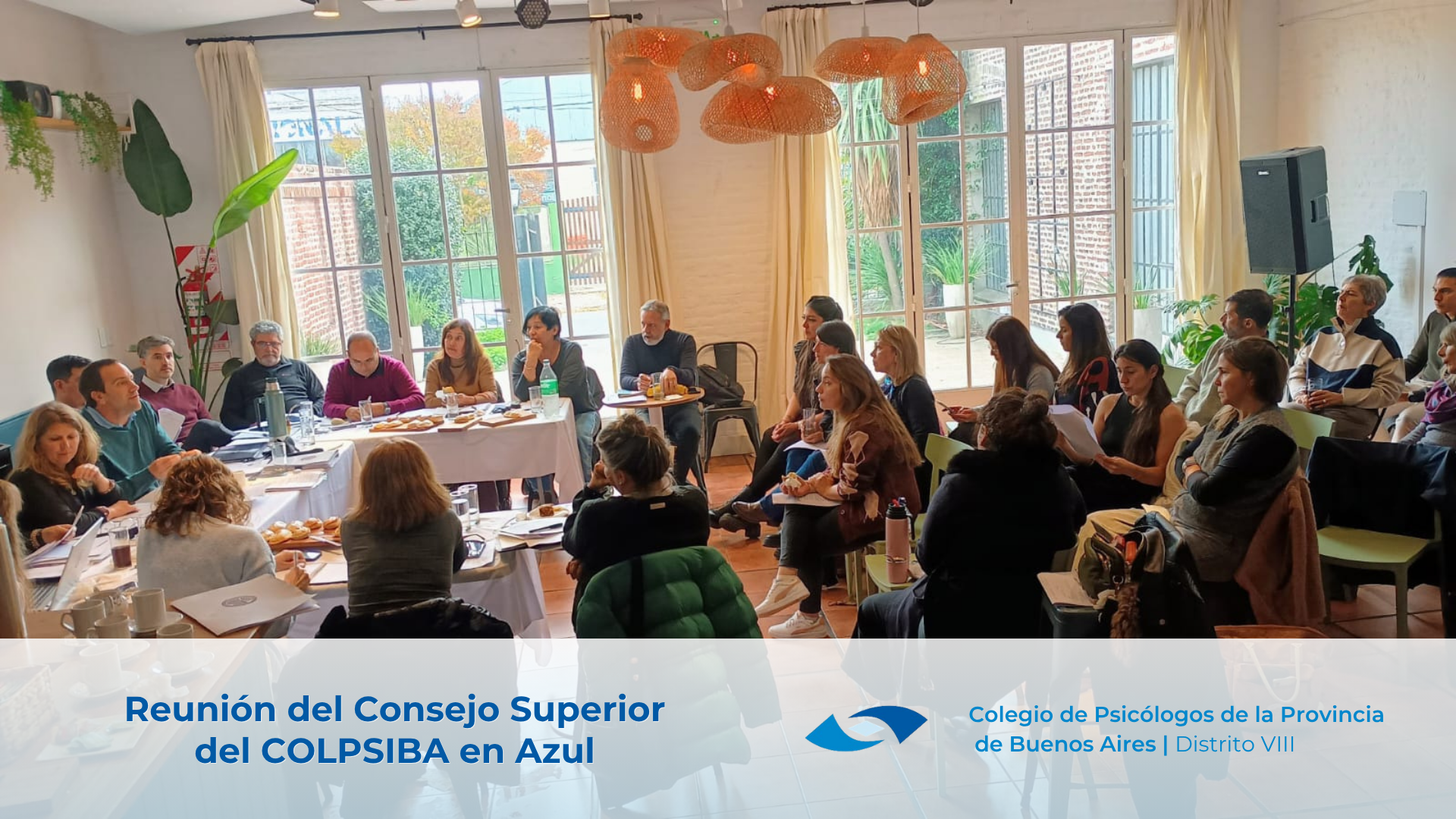 Reunión del Consejo Superior del COLPSIBA en Azul